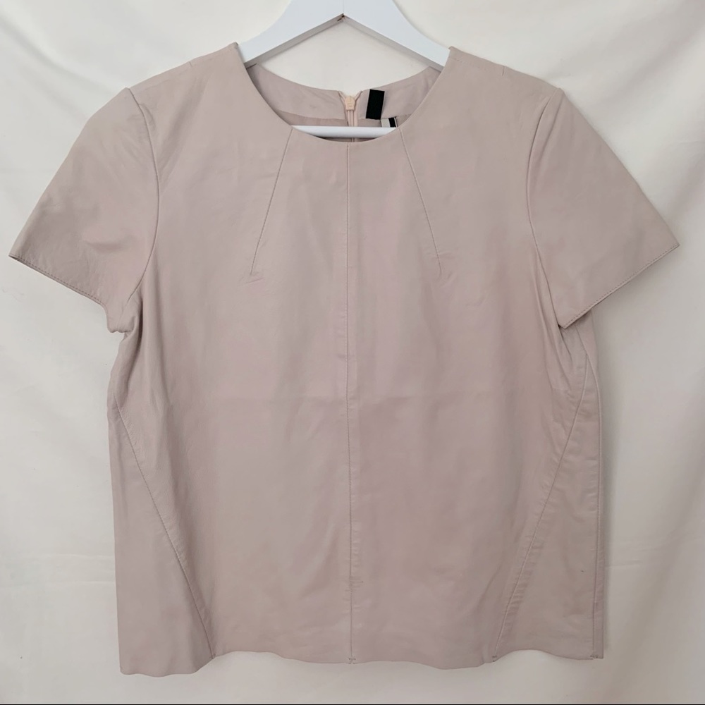 Topshop leather top